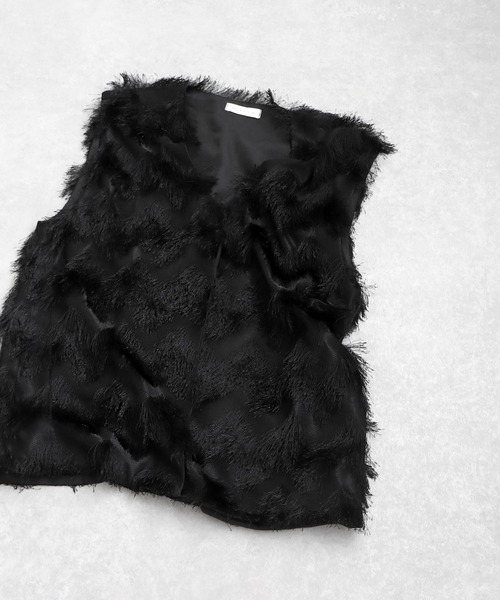 antiqua(アンティカ)の「フリンジベスト(ベスト・レディース・ブラック・ONESIZE)」の10枚目の写真