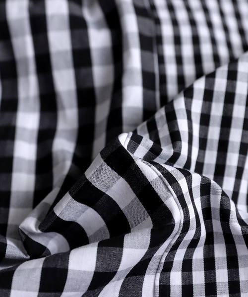 antiqua(アンティカ)の「チェック柄ボリュームシャツ(シャツ/ブラウス・レディース・ブラック・ONESIZE)」の20枚目の写真