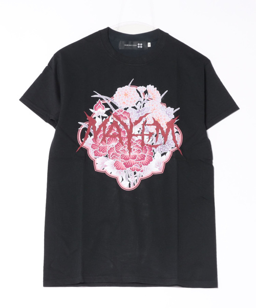 SAMURAI CORE(サムライコア)の「【8】【it】【SAMURAI CORE x MAYHEM】Graphic Design T(Tシャツ/カットソー・メンズ・ブラック/ホワイト・LARGE/MEDIUM/X-LARGE/SMALL)」の1枚目の写真