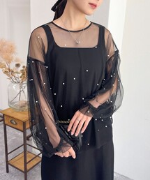 fredy emue | チュールレイヤードブラウス(Tシャツ/カットソー)