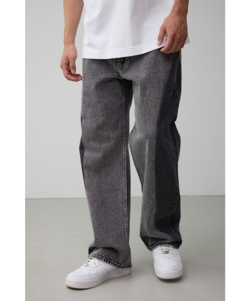 AZUL by moussy（アズールバイマウジー）の「AZUL DENIMサークルブリーチワイド（デニムパンツ・メンズ・ライトブラック/ライトブルー・MEDIUM/LARGE）」の21枚目の写真