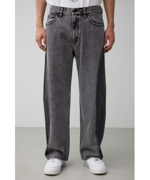 AZUL by moussy（アズールバイマウジー）の「AZUL DENIMサークルブリーチワイド（デニムパンツ・メンズ・ライトブラック/ライトブルー・MEDIUM/LARGE）」の18枚目の写真