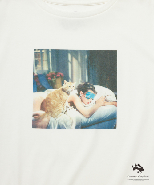 ROPE' PICNIC(ロペピクニック)の「【販売終了】【AUDREY HEPBURN COLLECTION BY JUN】フォトプリントTシャツ(Tシャツ/カットソー・レディース・ブラック/ホワイト系その他2/ホワイト系その他・38)」の14枚目の写真