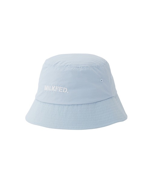 MILKFED.（ミルクフェド）の「STENCIL LOGO BUCKET HAT（ハット・レディース・ベージュ/ブラック/ライトブルー・ONE SIZE）」の4枚目の写真