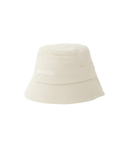 MILKFED.（ミルクフェド）の「STENCIL LOGO BUCKET HAT（ハット・レディース・ベージュ/ブラック/ライトブルー・ONE SIZE）」の7枚目の写真