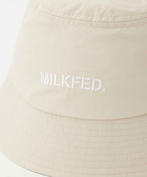 MILKFED.（ミルクフェド）の「STENCIL LOGO BUCKET HAT（ハット・レディース・ベージュ/ブラック/ライトブルー・ONE SIZE）」の10枚目の写真