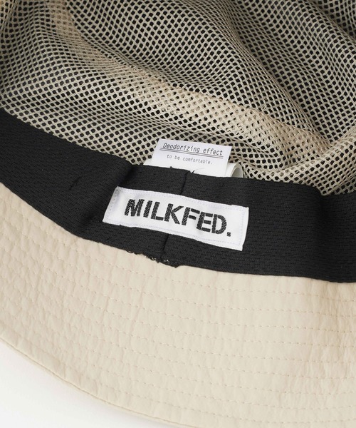 MILKFED.（ミルクフェド）の「STENCIL LOGO BUCKET HAT（ハット・レディース・ベージュ/ブラック/ライトブルー・ONE SIZE）」の12枚目の写真
