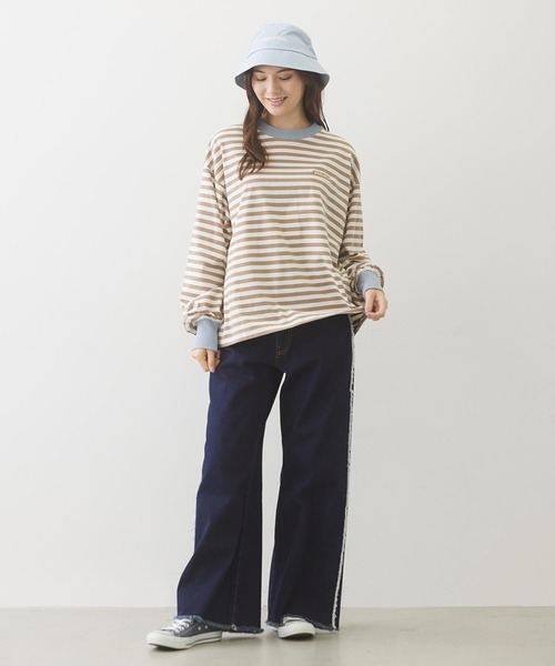 MILKFED.（ミルクフェド）の「STENCIL LOGO BUCKET HAT（ハット・レディース・ベージュ/ブラック/ライトブルー・ONE SIZE）」の16枚目の写真