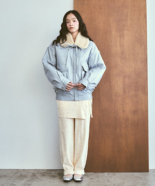 poiregnee(ポワニェ)の「2WAYボアカラージャケット(ブルゾン・レディース・ライトブルー/ブラック/ブラウン・FREE)」の20枚目の写真