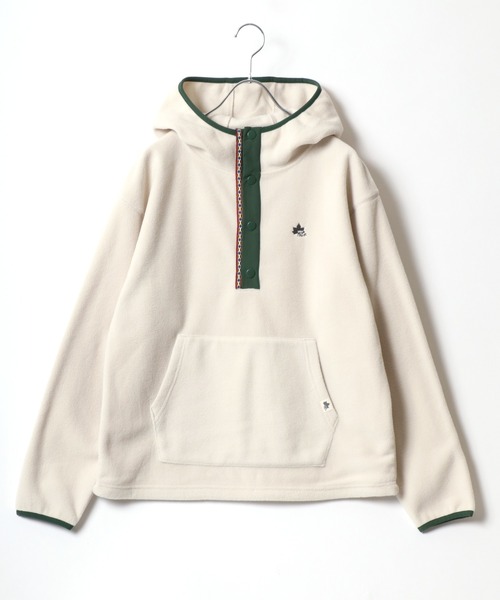 セール】LOGOS/ロゴス ワンポイントロゴ刺繍 フリーススウェット