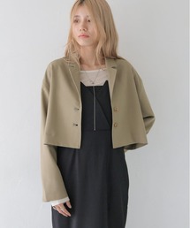 CLEIO（クレイオ）の「【CLEIO】クロップドテーラードジャケット/CROPPED TAILORED JACKET/922-12610（テーラードジャケット）」