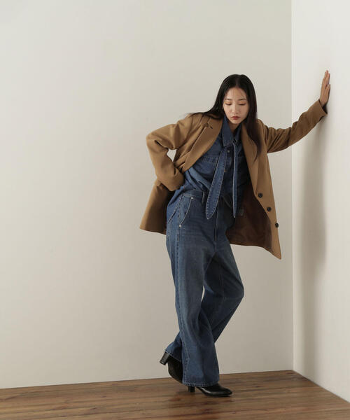 NATURAL BEAUTY BASIC(ナチュラルビューティーベーシック)の「◇シングルオーバージャケット(テーラードジャケット・レディース・チャコールグレー/キャメル・FREE)」の21枚目の写真