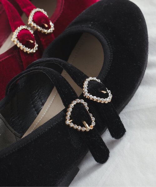 セール】ハートビジューストラップシューズ（パンプス）｜apres les