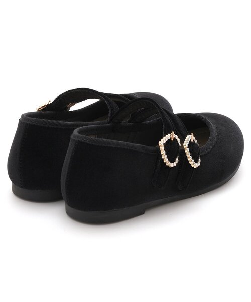 apres les cours（アプレレクール）の「ハートビジューストラップシューズ（パンプス・キッズ・ブラック/ワインレッド・15 /18/17/19/16）」の10枚目の写真