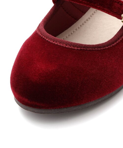 2025年1月購入　ハートビジュー付きフラットシューズ　ラベンダー　24.0 ハートビジュー”輝くフラットパンプス、ダイアナのニット