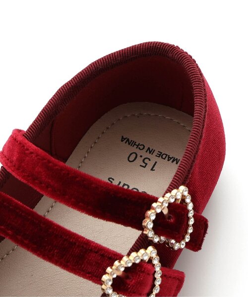 2025年1月購入　ハートビジュー付きフラットシューズ　ラベンダー　24.0 2025年1月購入 ハートビジュー付きフラットシューズ ラベンダー 24.0