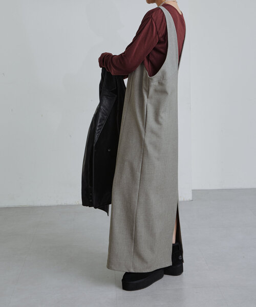 Omekashi（オメカシ）の「Nowhere シアーフライスプルオーバー（Tシャツ/カットソー・レディース・レッド系その他/ライトグレー/オレンジ/オフホワイト/ブルー/ブラック・FREE）」の19枚目の写真