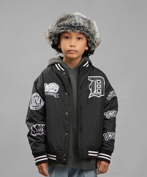 DC（ディーシー）の「DC/ディーシー 24 KD VARSITY JACKET24 キッズ バーシティー ジャケット ジャケット スケートボード 親子コーデ YJK244518（スタジャン・キッズ）」