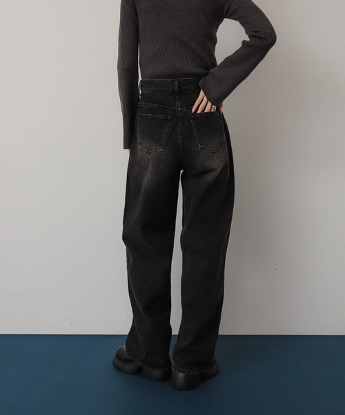 SENSE OF PLACE by URBAN RESEARCH(センスオブプレイスバイアーバンリサーチ)の「ロングレッグデニム(デニムパンツ・レディース・ライトインディゴブルー/ブラック・MEDIUM/SMALL)」の20枚目の写真
