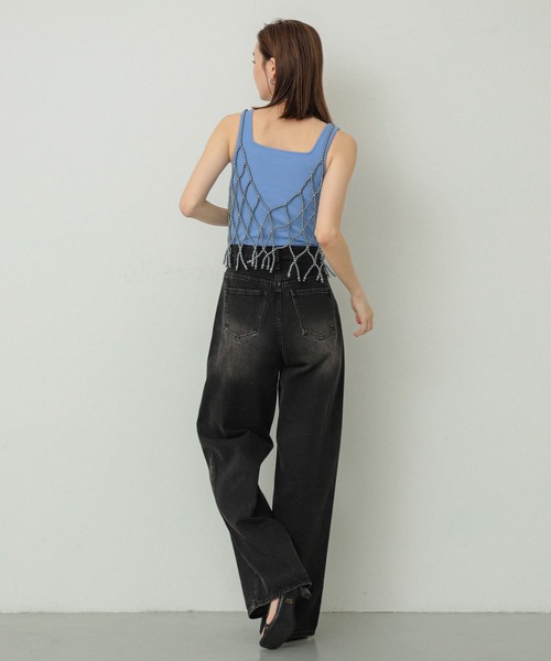 SENSE OF PLACE by URBAN RESEARCH(センスオブプレイスバイアーバンリサーチ)の「ロングレッグデニム(デニムパンツ・レディース・ライトインディゴブルー/ブラック・MEDIUM/SMALL)」の15枚目の写真