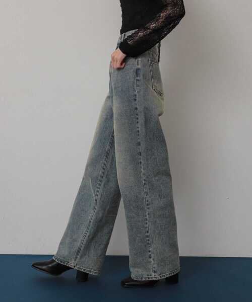 SENSE OF PLACE by URBAN RESEARCH(センスオブプレイスバイアーバンリサーチ)の「ロングレッグデニム(デニムパンツ・レディース・ライトインディゴブルー/ブラック・MEDIUM/SMALL)」の17枚目の写真
