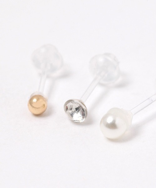 LAKOLE（ラコレ）の「パールビジュー樹脂ポストピアス5点セット / 139699（ピアス（両耳用）・レディース・その他1/その他2・FREE）」の5枚目の写真