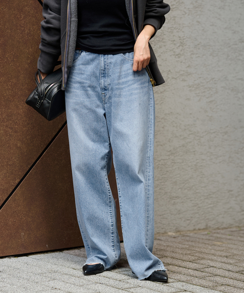 FRAMeWORK（フレームワーク）の「long rise デニムパンツ