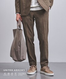 UNITED ARROWS | テック コーデュロイ ノープリーツ パンツ COZY- 撥水・ウォッシャブル・防しわ性（着用しわ）-(スーツパンツ)