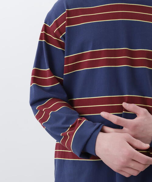 MANASTASH（マナスタッシュ）の「MANASTASH/マナスタッシュ　ABERDEEN L/S TEE/アバディーンロングスリーブT（Tシャツ/カットソー・メンズ・ブラック/ホワイト/ネイビー・L/XL/M/S）」の7枚目の写真