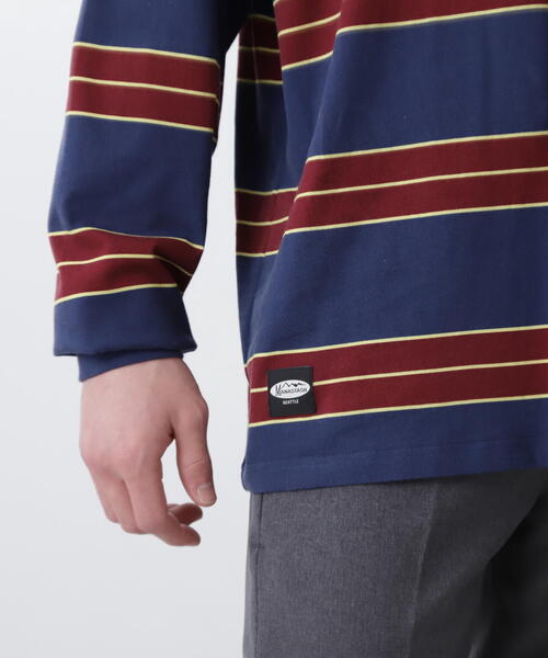 MANASTASH（マナスタッシュ）の「MANASTASH/マナスタッシュ　ABERDEEN L/S TEE/アバディーンロングスリーブT（Tシャツ/カットソー・メンズ・ブラック/ホワイト/ネイビー・L/XL/M/S）」の8枚目の写真