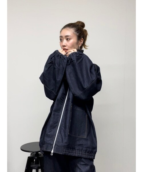 ◇【VIRAL.】デニムスタンドブルゾン