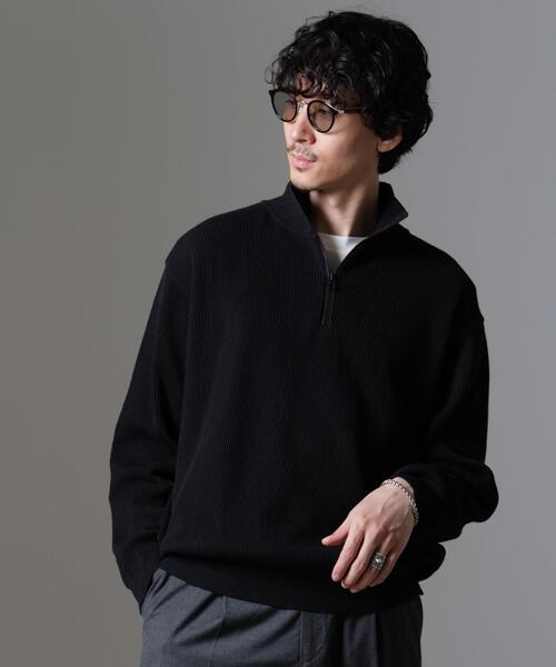 crepuscule(クレプスキュール)の「crepuscule/別注 ハーフジップ プルオーバー(その他トップス・メンズ・ホワイト/ブラック/ブラウン・1/2)」の5枚目の写真
