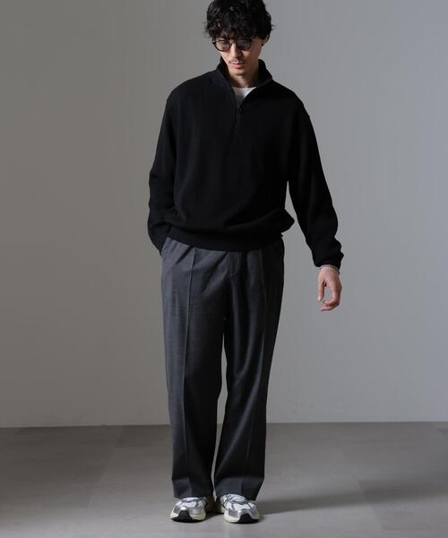 crepuscule(クレプスキュール)の「crepuscule/別注 ハーフジップ プルオーバー(その他トップス・メンズ・ホワイト/ブラック/ブラウン・1/2)」の7枚目の写真