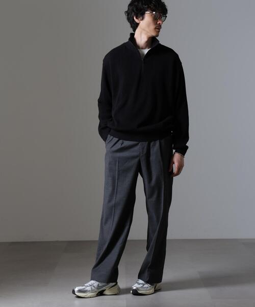 crepuscule(クレプスキュール)の「crepuscule/別注 ハーフジップ プルオーバー(その他トップス・メンズ・ホワイト/ブラック/ブラウン・1/2)」の8枚目の写真