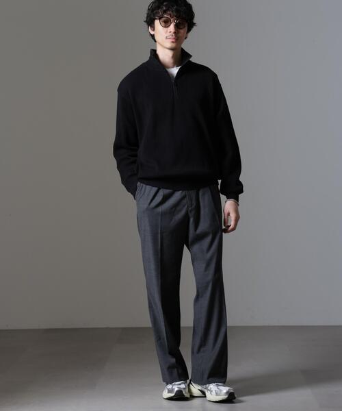 crepuscule(クレプスキュール)の「crepuscule/別注 ハーフジップ プルオーバー(その他トップス・メンズ・ホワイト/ブラック/ブラウン・1/2)」の9枚目の写真