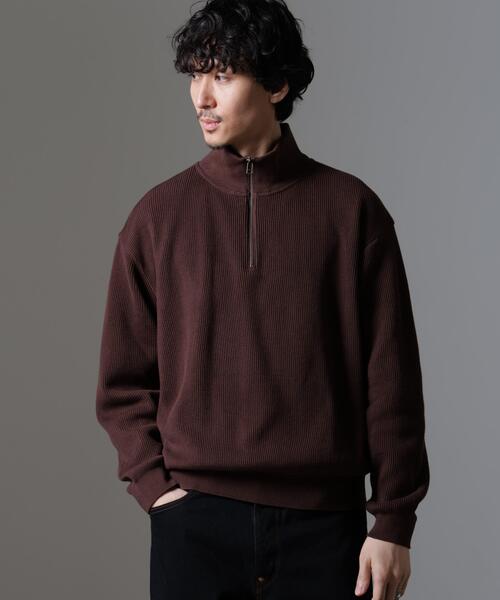 crepuscule(クレプスキュール)の「crepuscule/別注 ハーフジップ プルオーバー(その他トップス・メンズ・ホワイト/ブラック/ブラウン・1/2)」の16枚目の写真