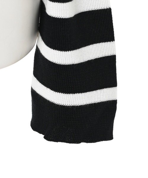 Narcissus（ナルシス）の「【Narcissus】ボーダーオフショルトップス（Tシャツ/カットソー・レディース・ホワイト/ブラック・FREE）」の15枚目の写真