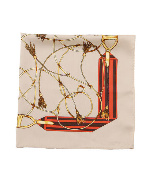 EDIT COLOGNE（エディットコロン）の「タッセルディティールスカーフ（ストール/ショール・レディース・ベージュ/ブラウン・ﾌﾘ-）」の2枚目の写真