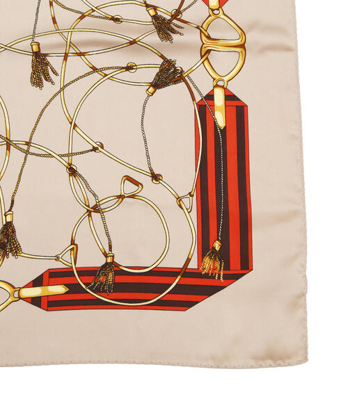 EDIT COLOGNE（エディットコロン）の「タッセルディティールスカーフ（ストール/ショール・レディース・ベージュ/ブラウン・ﾌﾘ-）」の5枚目の写真