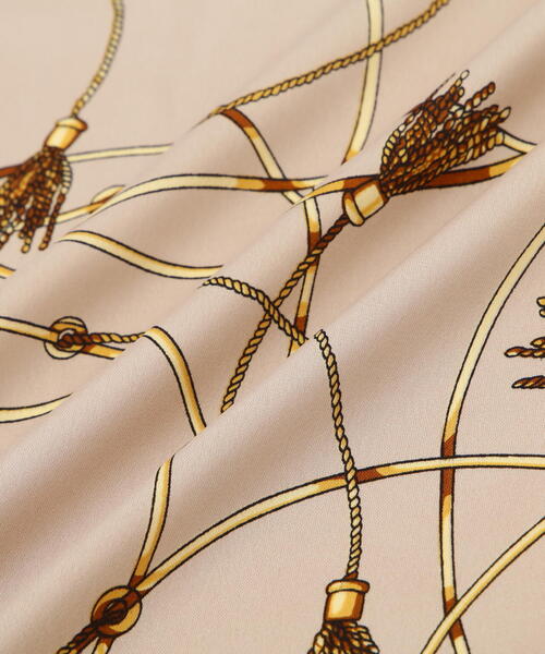 EDIT COLOGNE（エディットコロン）の「タッセルディティールスカーフ（ストール/ショール・レディース・ベージュ/ブラウン・ﾌﾘ-）」の6枚目の写真