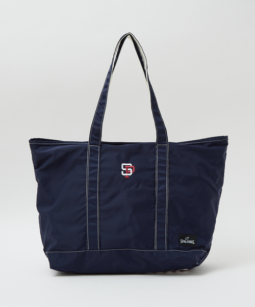 SPALDING（スポルディング）の「【SPALDING / スポルティング】 COLLEGE TOTE BAG（トートバッグ・メンズ・ワイン/ネイビー/ブラック・フリー）」の5枚目の写真