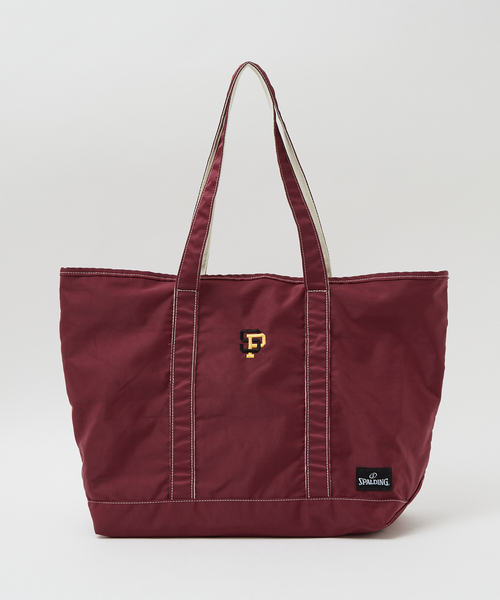 SPALDING（スポルディング）の「【SPALDING / スポルティング】 COLLEGE TOTE BAG（トートバッグ・メンズ・ワイン/ネイビー/ブラック・フリー）」の9枚目の写真