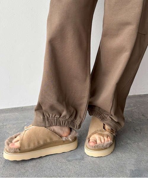 Doux archives（ドゥアルシーヴ）の「カーブスウェットパンツ（スウェットパンツ・レディース・グレー/ブラウン/ネイビー・38）」の13枚目の写真