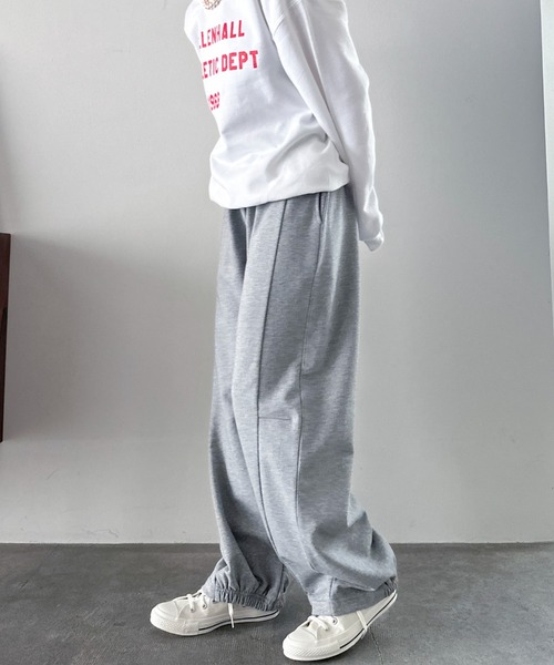 Doux archives（ドゥアルシーヴ）の「カーブスウェットパンツ（スウェットパンツ・レディース・グレー/ブラウン/ネイビー・38）」の19枚目の写真