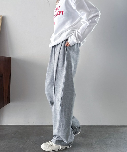 Doux archives（ドゥアルシーヴ）の「カーブスウェットパンツ（スウェットパンツ・レディース・グレー/ブラウン/ネイビー・38）」の20枚目の写真