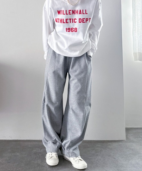 Doux archives（ドゥアルシーヴ）の「カーブスウェットパンツ（スウェットパンツ・レディース・グレー/ブラウン/ネイビー・38）」の22枚目の写真