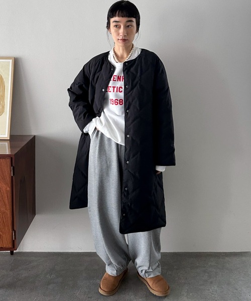 Doux archives（ドゥアルシーヴ）の「カーブスウェットパンツ（スウェットパンツ・レディース・グレー/ブラウン/ネイビー・38）」の16枚目の写真