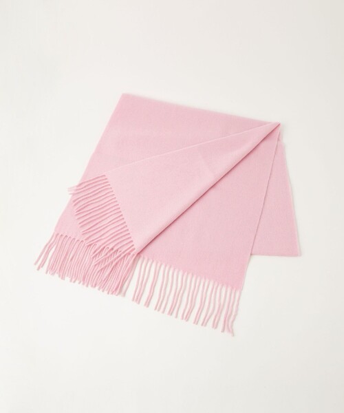 green label relaxing（グリーンレーベルリラクシング）の「ウールムジ ストール / マフラー（マフラー・レディース・ライトグレー/ダークグレー/ライトピンク/ライトブルー/オフホワイト・FREE）」の5枚目の写真