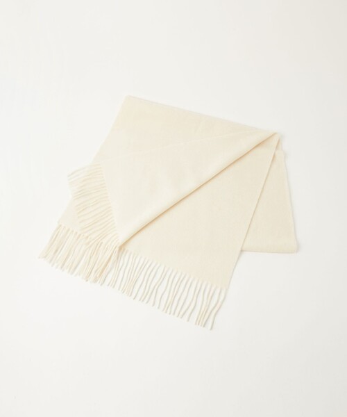 green label relaxing（グリーンレーベルリラクシング）の「ウールムジ ストール / マフラー（マフラー・レディース・ライトグレー/ダークグレー/ライトピンク/ライトブルー/オフホワイト・FREE）」の2枚目の写真