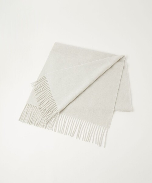 green label relaxing（グリーンレーベルリラクシング）の「ウールムジ ストール / マフラー（マフラー・レディース・ライトグレー/ダークグレー/ライトピンク/ライトブルー/オフホワイト・FREE）」の9枚目の写真